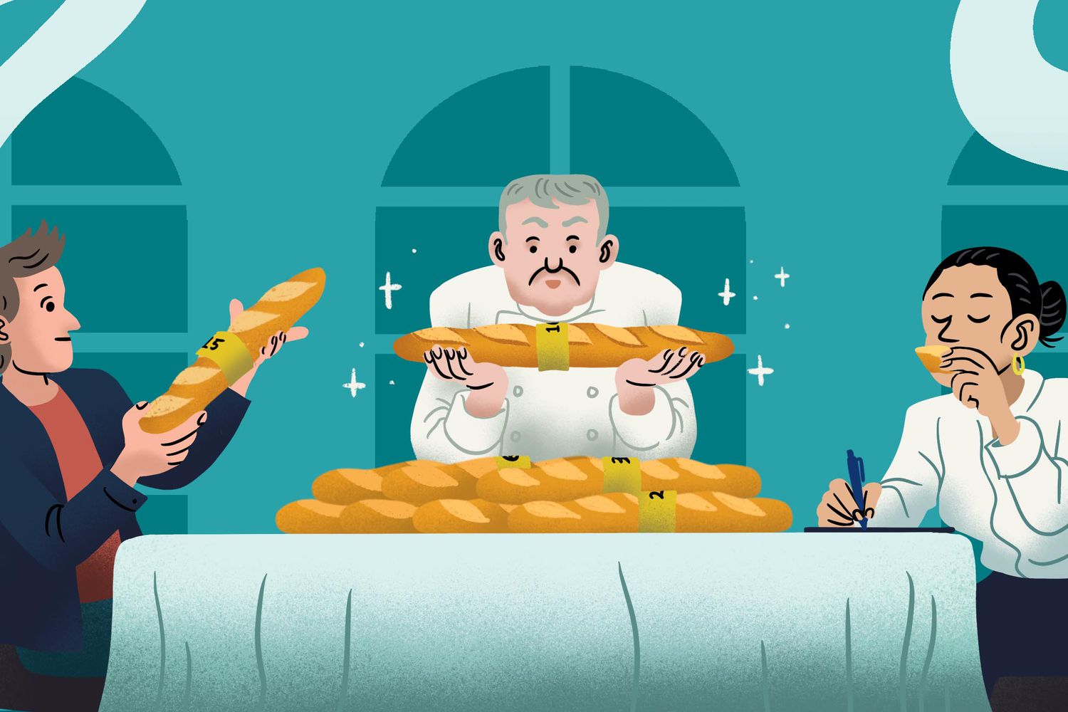 ภายในการแข่งขันประจำปีที่กำหนดบาแกตต์ที่ดีที่สุดในปารีส